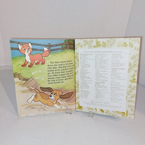 Vtg 1981 Little Golden Book "The Fox and the Hound ~ Hide and Seek" - Picture 5 of 6